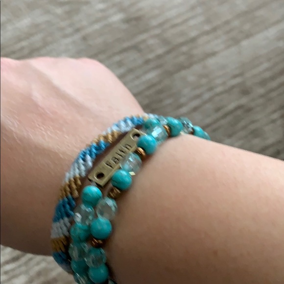 Set of Faith Bead Bracelets with Free Bracelet - Picture 3 of 4